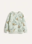Green Animal Pattern Sweatshirt