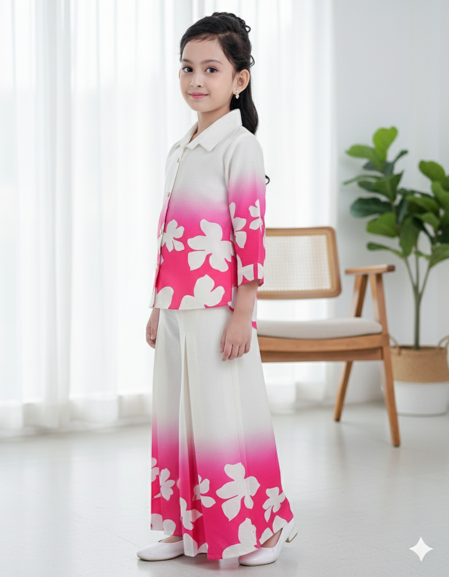 Blossom Breeze Girls’ Floral Co-ord Set - Image 2