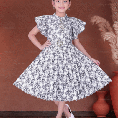 Elegant Rose Charm Midi Dress