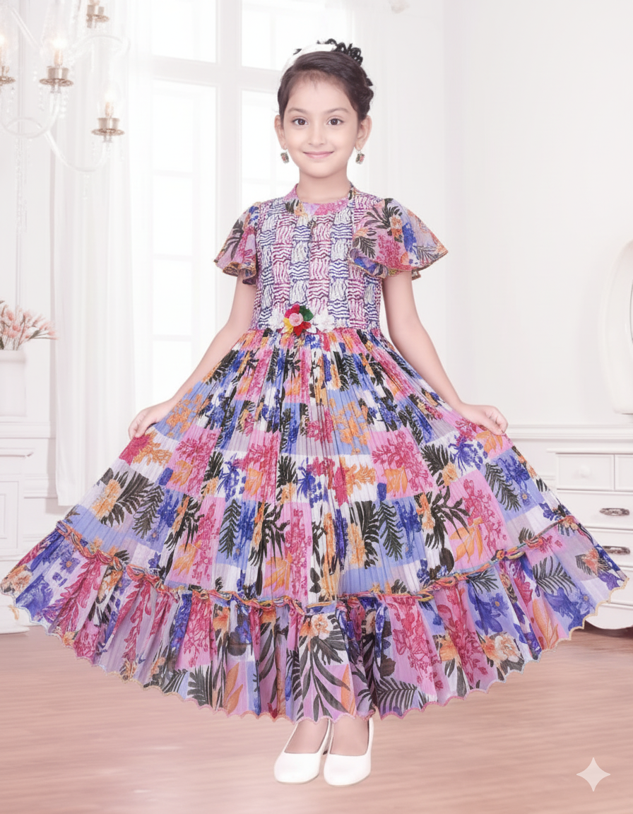 Floral Charm Princess Gown