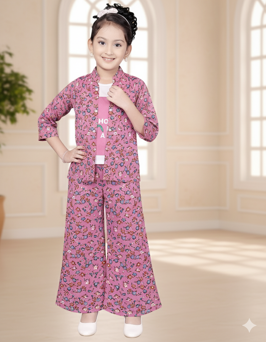 Blossom Chic Girls’ Floral Co-Ord Set